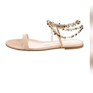 Gianvito Rossi Cream Sandals with Chic Design